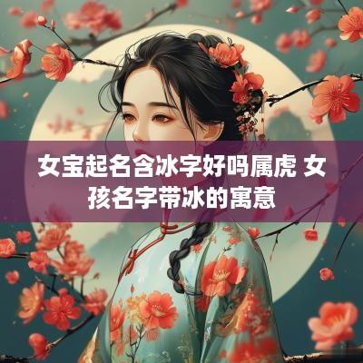 女宝起名含冰字好吗属虎 女孩名字带冰的寓意