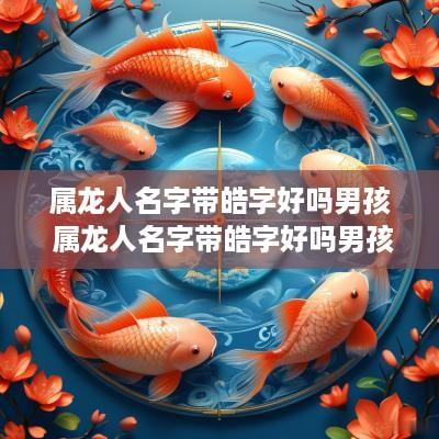 属龙人名字带皓字好吗男孩 属龙人名字带皓字好吗男孩子