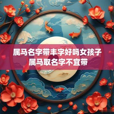 属马名字带丰字好吗女孩子 属马取名字不宜带