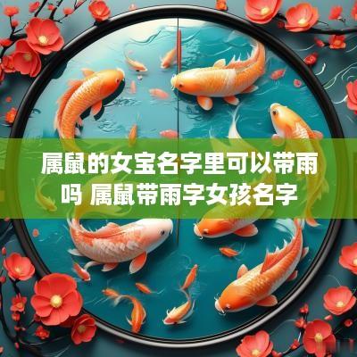 属鼠的女宝名字里可以带雨吗 属鼠带雨字女孩名字