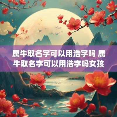 属牛取名字可以用浩字吗 属牛取名字可以用浩字吗女孩