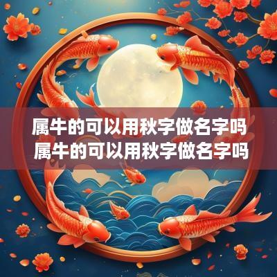 属牛的可以用秋字做名字吗 属牛的可以用秋字做名字吗女孩
