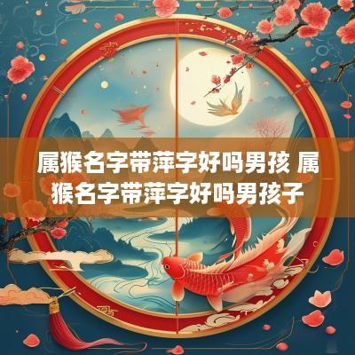 属猴名字带萍字好吗男孩 属猴名字带萍字好吗男孩子