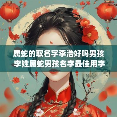 属蛇的取名字李浩好吗男孩 李姓属蛇男孩名字最佳用字