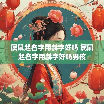 属鼠起名字用赫字好吗 属鼠起名字用赫字好吗男孩