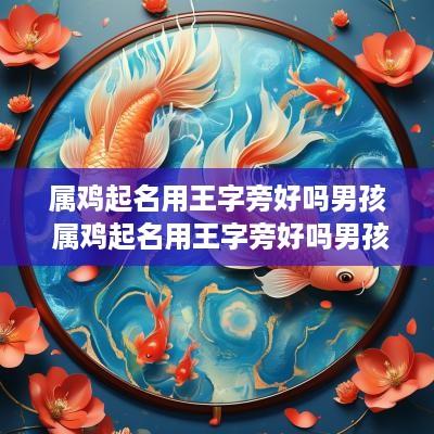 属鸡起名用王字旁好吗男孩 属鸡起名用王字旁好吗男孩子