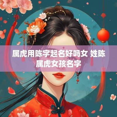 属虎用陈字起名好吗女 姓陈属虎女孩名字