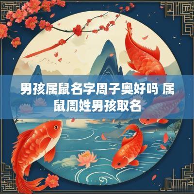 男孩属鼠名字周子奥好吗 属鼠周姓男孩取名