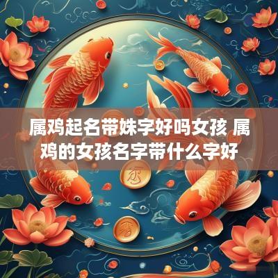 属鸡起名带姝字好吗女孩 属鸡的女孩名字带什么字好