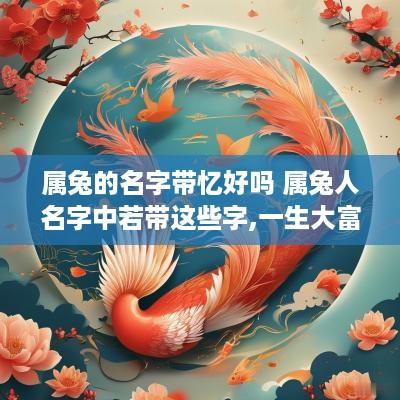 属兔的名字带忆好吗 属兔人名字中若带这些字,一生大富大贵