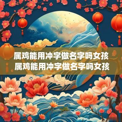 属鸡能用冲字做名字吗女孩 属鸡能用冲字做名字吗女孩怎么取名