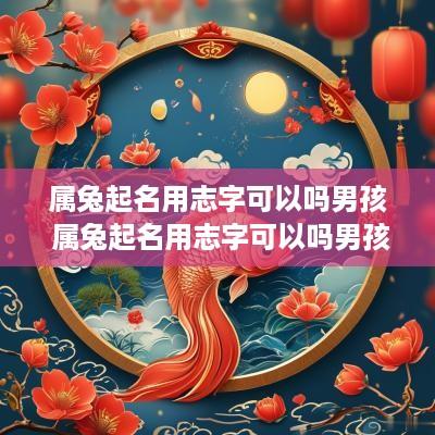 属兔起名用志字可以吗男孩 属兔起名用志字可以吗男孩子