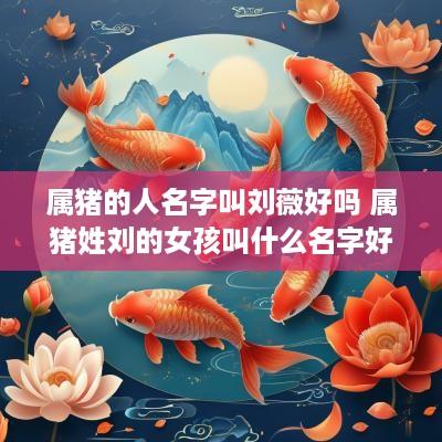 属猪的人名字叫刘薇好吗 属猪姓刘的女孩叫什么名字好