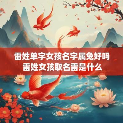 雷姓单字女孩名字属兔好吗 雷姓女孩取名雷是什么