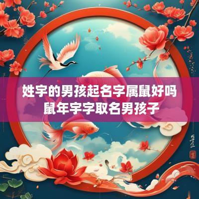 姓宇的男孩起名字属鼠好吗 蛇年宇字取名男孩子