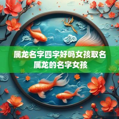 属龙名字四字好吗女孩取名 属龙的名字女孩
