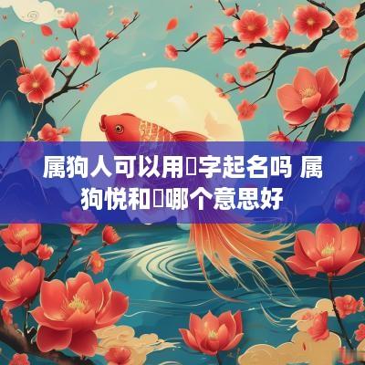 属狗人可以用玥字起名吗 属狗悦和玥哪个意思好