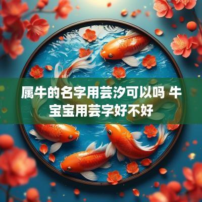 属牛的名字用芸汐可以吗 牛宝宝用芸字好不好