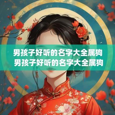 男孩子好听的名字大全属狗 男孩子好听的名字大全属狗虎宝宝