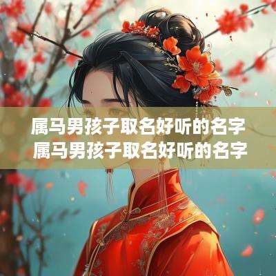 属马男孩子取名好听的名字 属马男孩子取名好听的名字大全
