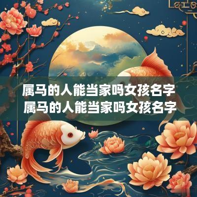 属马的人能当家吗女孩名字 属马的人能当家吗女孩名字大全