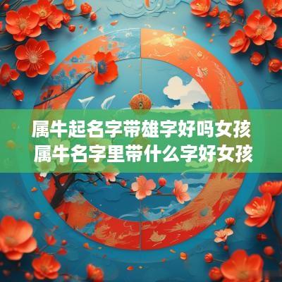 属牛起名字带雄字好吗女孩 属牛名字里带什么字好女孩