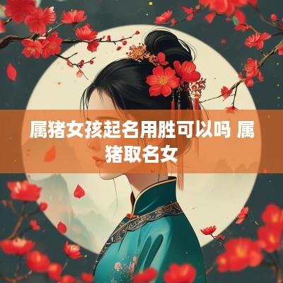 属猪女孩起名用胜可以吗 属猪取名女