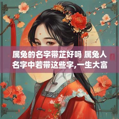 属兔的名字带芷好吗 属兔人名字中若带这些字,一生大富大贵