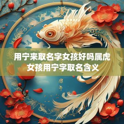用宁来取名字女孩好吗属虎 女孩用宁字取名含义