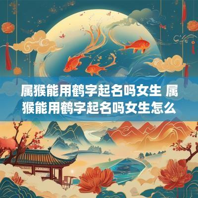 属猴能用鹤字起名吗女生 属猴能用鹤字起名吗女生怎么取