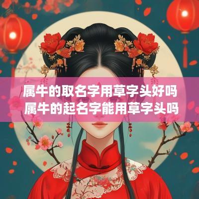 属牛的取名字用草字头好吗 属牛的起名字能用草字头吗