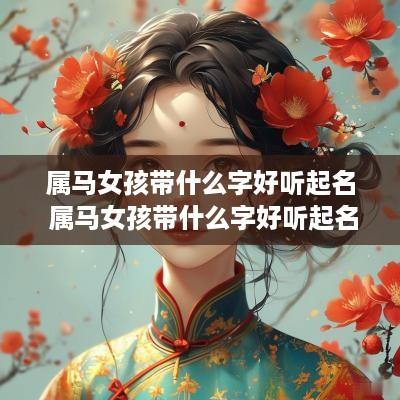 属马女孩带什么字好听起名 属马女孩带什么字好听起名字
