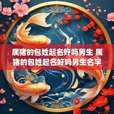 属猪的包姓起名好吗男生 属猪的包姓起名好吗男生名字