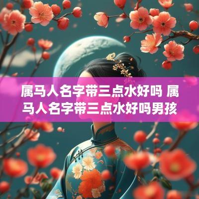 属马人名字带三点水好吗 属马人名字带三点水好吗男孩