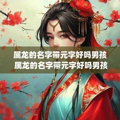 属龙的名字带元字好吗男孩 属龙的名字带元字好吗男孩怎么取