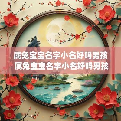 属兔宝宝名字小名好吗男孩 属兔宝宝名字小名好吗男孩怎么取