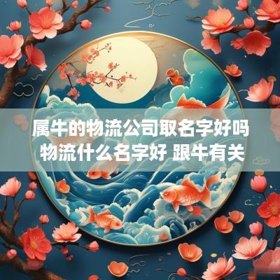 属牛的物流公司取名字好吗 物流什么名字好 跟牛有关的