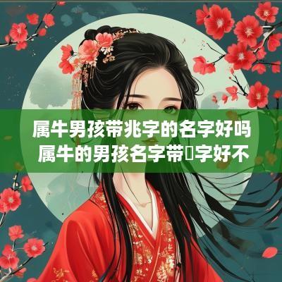 属牛男孩带兆字的名字好吗 属牛的男孩名字带燊字好不好