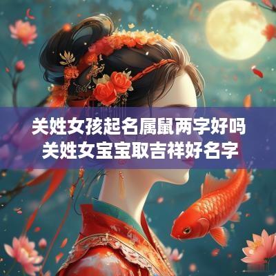 关姓女孩起名属鼠两字好吗 关姓女宝宝取吉祥好名字