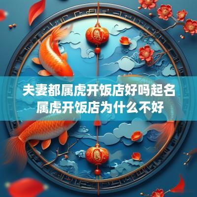 夫妻都属虎开饭店好吗起名 属虎开饭店为什么不好