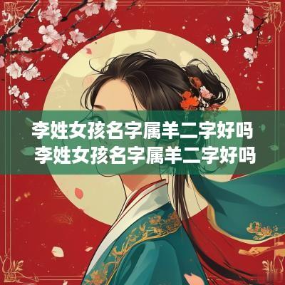 李姓女孩名字属羊二字好吗 李姓女孩名字属羊二字好吗