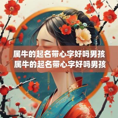 属牛的起名带心字好吗男孩 属牛的起名带心字好吗男孩子