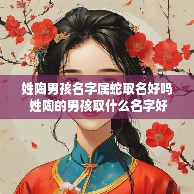 姓陶男孩名字属蛇取名好吗 姓陶的男孩取什么名字好