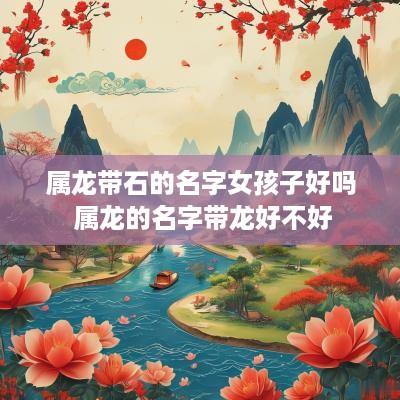 属龙带石的名字女孩子好吗 属龙的名字带龙好不好