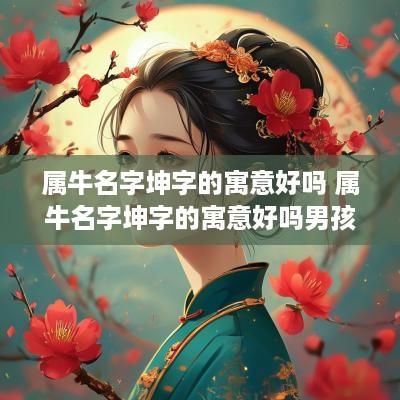 属牛名字坤字的寓意好吗 属牛名字坤字的寓意好吗男孩