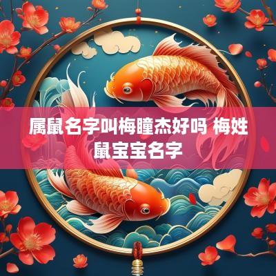 属鼠名字叫梅瞳杰好吗 梅姓鼠宝宝名字