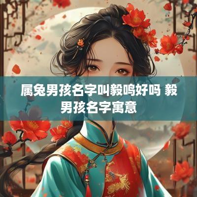 属兔男孩名字叫毅鸣好吗 毅男孩名字寓意