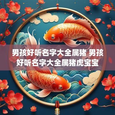 男孩好听名字大全属猪 男孩好听名字大全属猪虎宝宝