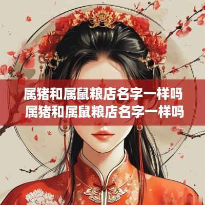 属猪和属鼠粮店名字一样吗 属猪和属鼠粮店名字一样吗好吗