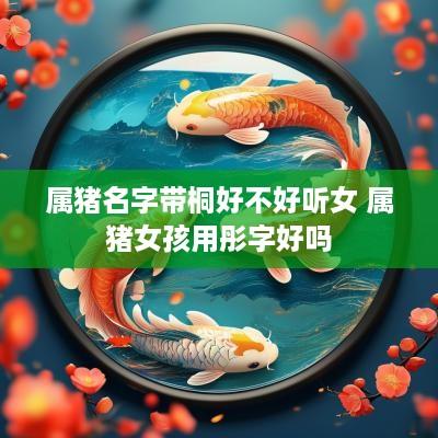 属猪名字带桐好不好听女 属猪女孩用彤字好吗